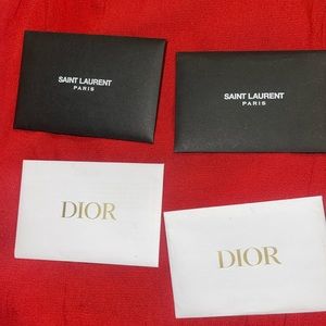 Dior and ysl authentic cards